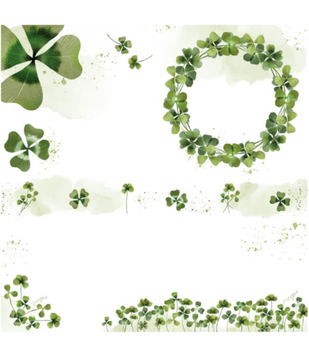 Scrappbooking Papier Klee Ausschneidebogenl - Charlie & Paulchen