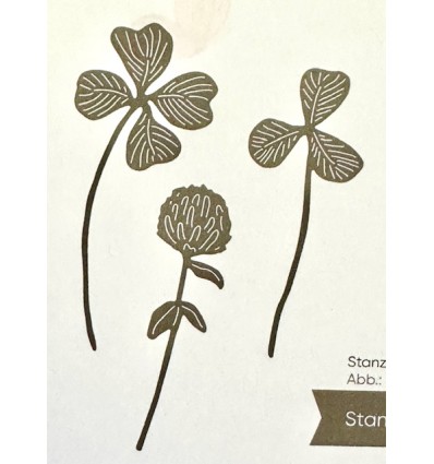 Stanzschablone Klee Trio  - Charlie & Paulchen