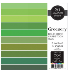 Scrapbooking Paper Greenery, 15x15cm - Memory Box