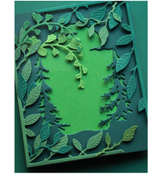 Scrapbooking Paper Greenery, 6"x6" - Memory Box