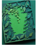 Scrapbooking Paper Greenery, 6"x6" - Memory Box