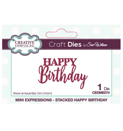 Stanzschablone Happy Birthday - Creative Expressions