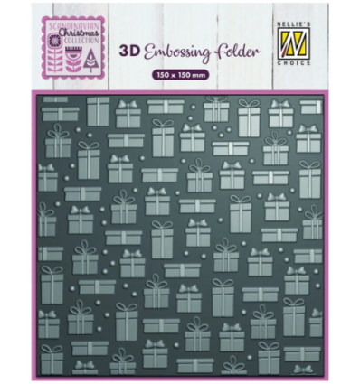 Prägeschablone Geschenke, 15x15cm - Nellie's Choice
