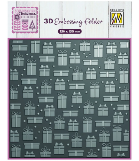 Prägeschablone Geschenke, 15x15cm - Nellie's Choice