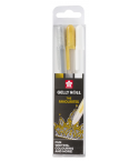 Penna gel Gelly Roll, bianco, oro, argento, 3 pezzi - Sakura