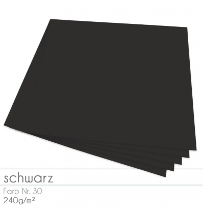 Scrapbooking Paper black, 12 Stk. 30.5 x 30.5cm