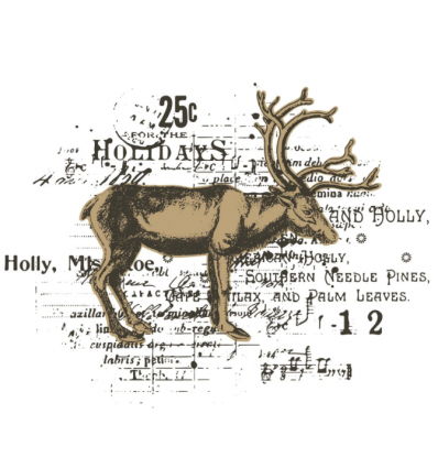 Dies and stamp set Reindeer Mix Cluster - Sizzix