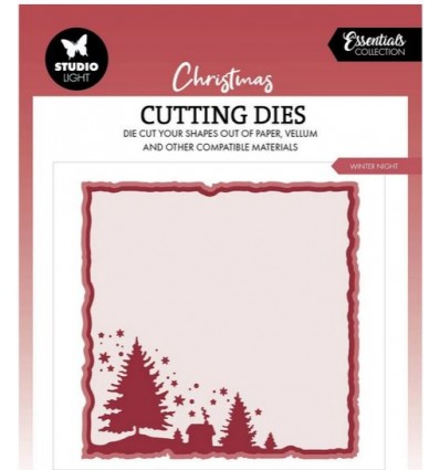 Pochoir de découpe Hiver Nuit - Studio Light