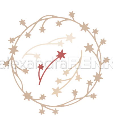 Pochoirs de découpe Couronne d'étoiles scintillantes 2 - Alexandra Renke