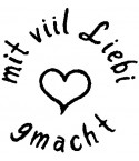 mit viil Liebi gmacht Stempel