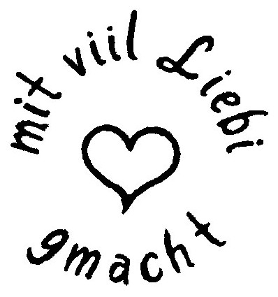mit viil Liebi gmacht Stempel