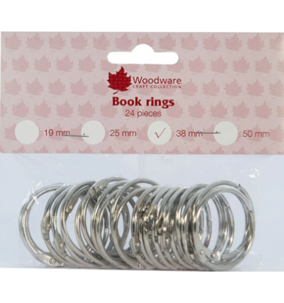 Heftringe vernikelt 38mm