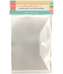 5 Transparente Kuverts mit Druckknopf - Marianne
