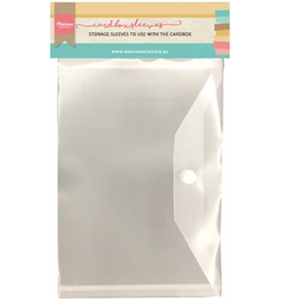 5 Transparente Kuverts mit Druckknopf - Marianne