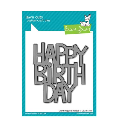 Matrice de decoupe HAPPY BIRTHDAY - Lawn Fawn