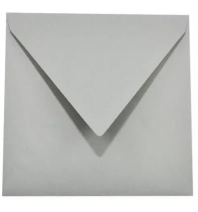 Envelope en Seidengrau, 16x16cm / 25 Stk. - LaCreativ