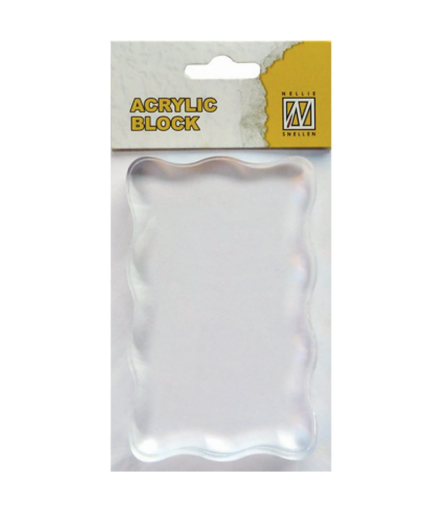 bloc acrylique pour tampon 80x50x8mm - VC