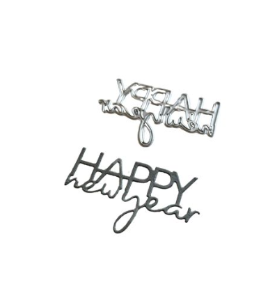 Matrice de decoupe Happy New Year - Charlie und Paulchen