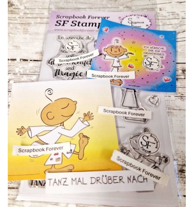 Tampons en silicone Clear Stamps Tanz mal drüber nach- Scrapbook Forever