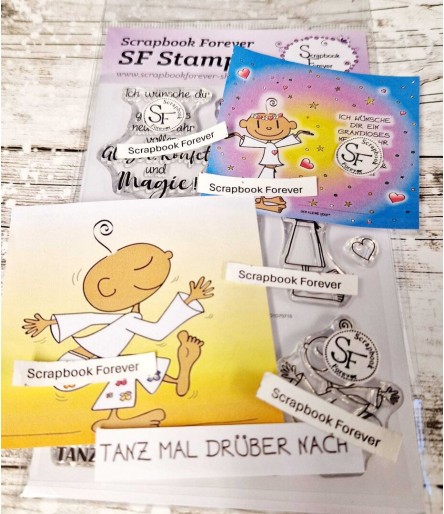 Silicone stamps Clear Stamps Tanz mal drüber nach- Scrapbook Forever