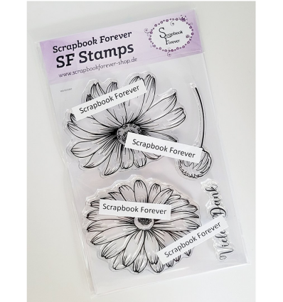 Silikonstempel Clear Stamps Blumen - Scrapbook Forever