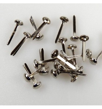 Brads Round Silver 3mm - Nellies