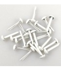 Brads Round white 3mm - Nellies
