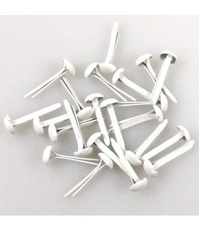 Brads rond blanc 3mm - Nellies