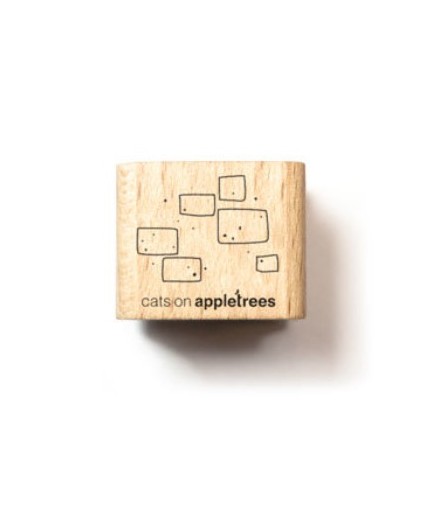 Stempel Mauerwerk Ziegelsteine Outline - cats on appletrees