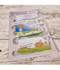 Clear Stamps Yogi liegend mit Blume - Scrapbook Forever