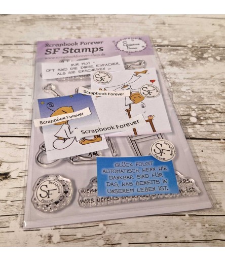 Clear Stamps Yogi mit Stuhl nur Mut - Scrapbook Forever