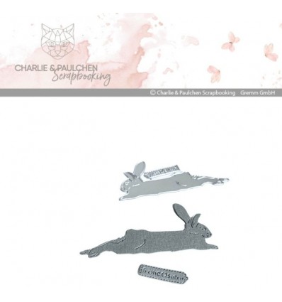 Cutting dies  Lying rabbit - Charlie & Paulchen