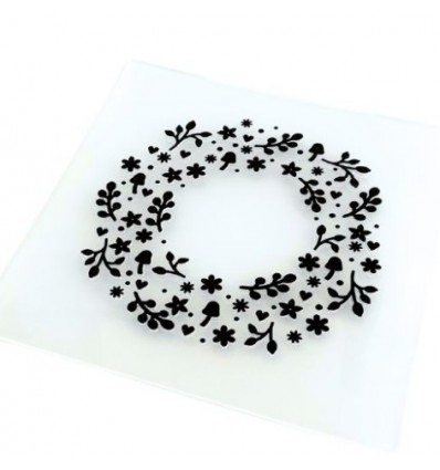 Embossing folder universal wreath - Charlie & Paulchen