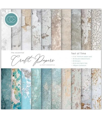 Scrapbooking Papier Test of Time, 6x6" | 15x15 cm - Craft Consortium