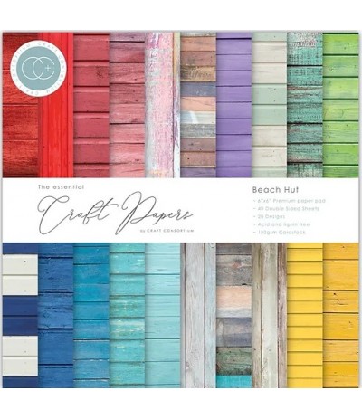 Scrapbooking Papier Beach Hut, 6x6" | 15x15 cm - Craft Consortium
