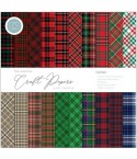Scrapbooking Paper Tartan, 12x12", 30x30cm - Craft Consortium