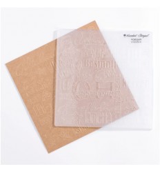 Embossing folder Text "Weihnachten" - MS