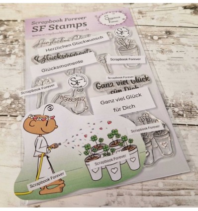 Silicone stamps Clear Stamps Ganz viel Glück für Dich - Scrapbook Forever