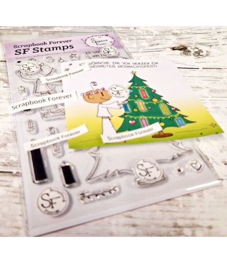 Silikonstempel Clear Stamps  Gesegnetes Weihnachtsfest - Scrapbook Forever