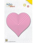 Cutting Dies 10 Hearts - Nellie's Choice