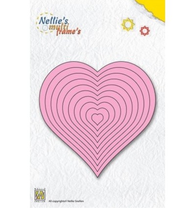 Cutting Dies 10 Hearts - Nellie's Choice