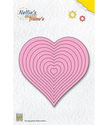 Cutting Dies 10 Hearts - Nellie's Choice