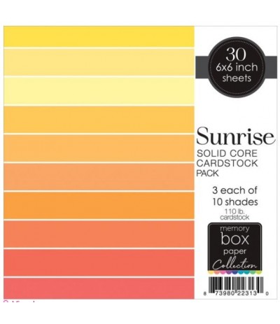 Scrapbooking Paper Sunrise, 15x15cm - Memory Box