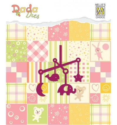 Pochoir de découpe mobilé pour bébé - Nellies