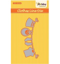 Pochoir de découpe Baby corde à linge - Hobby Solution