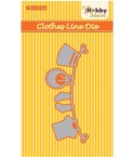 Stanzschablone Baby-Wäscheleine - Hobby Solution
