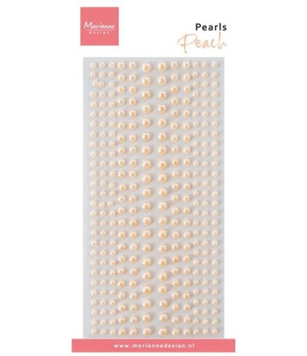 Selbstklebende Halbperlen, Peach - Marianne Design