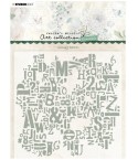 Embossing Folder Grungy Letters - Studio Light