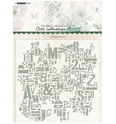 Embossing Folder Grungy Letters - Studio Light