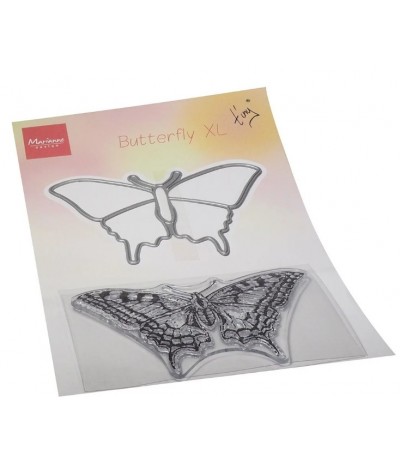 Tampon & pochoir de découpe  Butterfly XL combi - Marianne Design